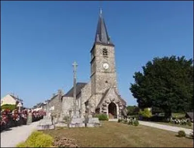 Voici l'église Saint-Jean-Baptiste de Domjean. Commune Manchote, elle se situe dans l'ancienne région ...
