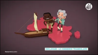 Quels sont les trois continents du commerce triangulaire aux XVIe au XVIIIe siècles ?