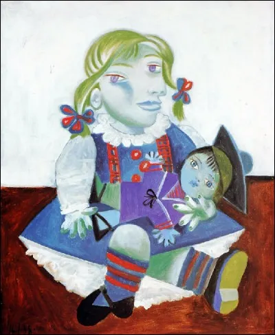 Qui a r&eacute;alis&eacute; le tableau surr&eacute;aliste "Maya &agrave; la poup&eacute;e" ?