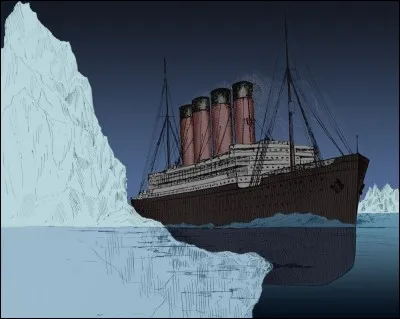 À quelle heure, le Titanic heurte-t-il l'iceberg ?