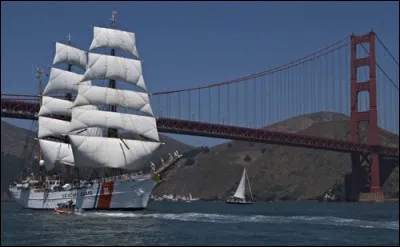 Ce magnifique vaisseau, construit en 1936 à Hambourg, est utilisé comme navire-école de formation des garde-côtiers américains. Il a été donné aux États-Unis comme prise de guerre à la fin de la seconde guerre mondiale. Il participe aux rassemblements de grands voiliers à travers le monde.
Quel est ce navire qui est le septième de ce nom dans ce pays, depuis 1792 ?