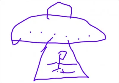 Qu'est-ce que j'ai dessiné ?
Indice : elle vient d'ailleurs.