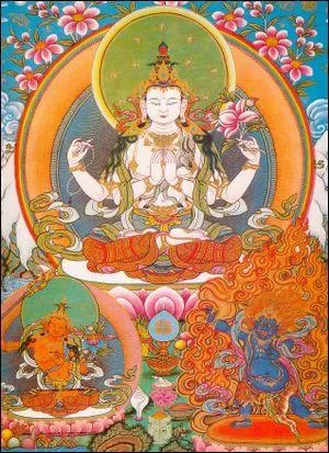 Le Dala-lama est l'manation de quel Bodhisattva ?