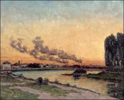 Qui a peint le tableau "Coucher de soleil à Ivry" ?