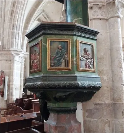 Dans quelle église romane peut-on admirer cette chaire du XVIIIème siècle ?