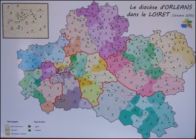 Combien y a-t-il de lieux de culte dans le Loiret ?