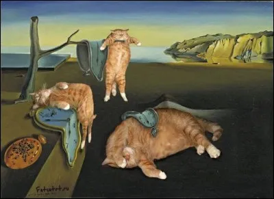 De bien gros chats pour parodier le célèbre tableau de :