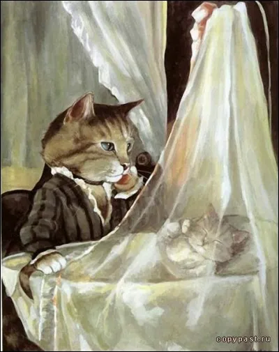 C'est un chat qui veille sur "Le Berceau" ! De qui est la véritable toile ?