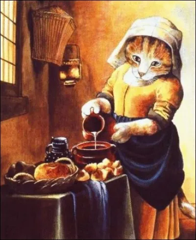 La toile de qui a été parodiée ici ?