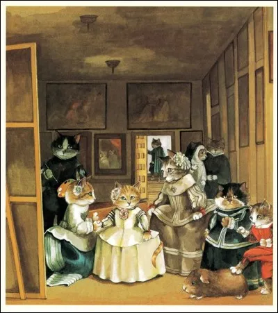 Vous trouverez très vite de qui l'artiste s'est inspirée, en jouant avec ses chats !