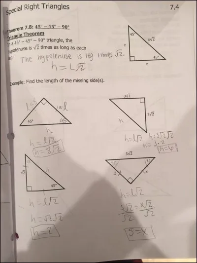 Le calcul de l'hypoténuse a été trouvé par le créateur de la table usuelle de multiplication.