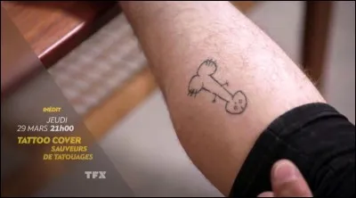 Son tatouage sur l'avant-bras est en forme de :