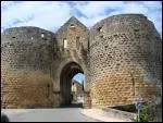 Quel beau village surplombant la Dordogne, possde une halle centrale, des remparts et une grotte  concrtions ?