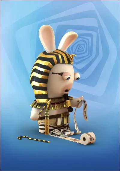 Les lapins adorent voyager dans le temps ! En quoi celui-ci est-il déguisé ?