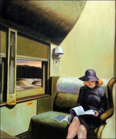 Quel peintre américain a peint le tableau "Compartiment C Voiture 293" ?