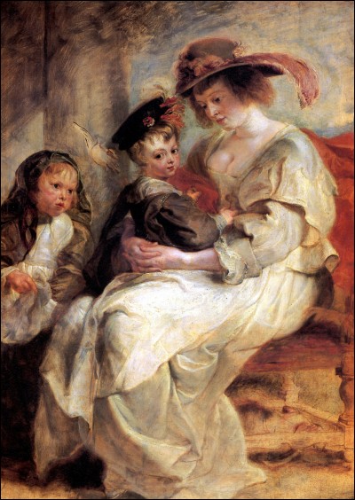 Quel peintre du XVIIe a peint le tableau "Hélène Fourment et ses deux enfants" ?