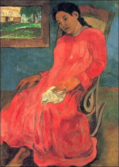 "Femme en robe rouge" est l'uvre de ...
