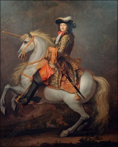 Et sur celle-ci, quel roi est à cheval ?