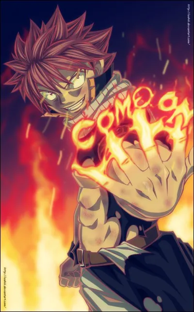 Que dit Natsu lors d'un combat ?