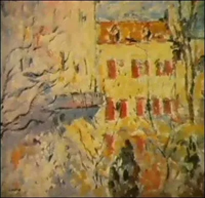 Qui a peint "Maison aux volets rouges, Versailles" ?