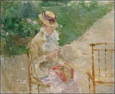 Qui a représenté cette "Femme tricotant" ?