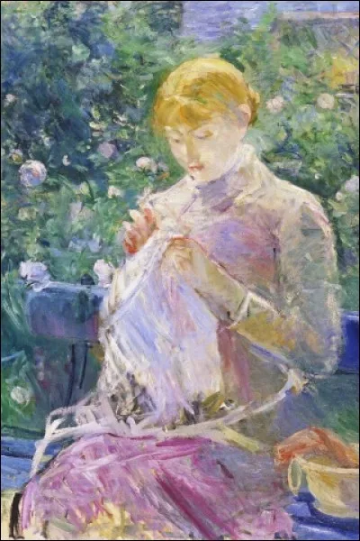 Qui a représenté "Pasie cousant dans le jardin" ?