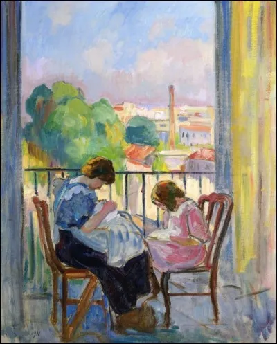 À qui doit-on "Jeunes filles cousant" ?