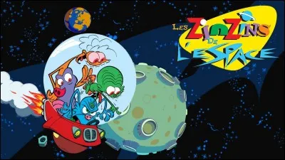 Dans le dessin animé "Les Zinzins de l'espace", comment s'appelle celui qui nettoie tout le temps (en vert sur la photo) ?