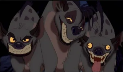 Quel est le nom des trois hyènes qui poursuivent Simba ?