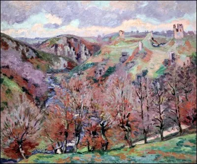 Qui est l'auteur du tableau "Le Paysage aux ruines" ?
