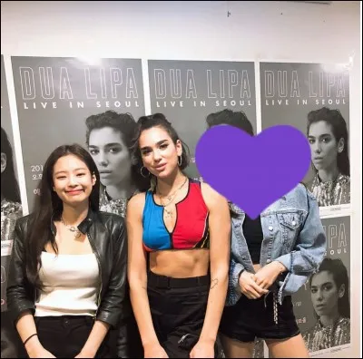 Qui a accompagné Jennie au concert de Dua Lipa ?