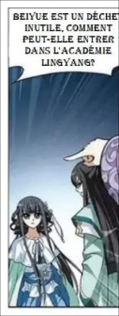 Qui est celle qui a cri&eacute; &agrave; Xiao Yao Wang que Bei Yue n'&eacute;tait pas qualifi&eacute;e ?