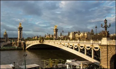 A la fois oeuvre d'art, star de cinéma et symbole de paix, ce pont parisien franchit la Seine entre le 7e et le 8e arrondissement et relie l'esplanade des Invalides à l'avenue W. Churchill.