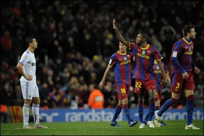 Qui a marqué un doublé lors de la victoire du Barça 5-0 face au Real Madrid en 2010 ?