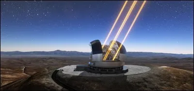 Une fois terminé, ce télescope aura un miroir principal de 39 m de diamètre : il sera équipé pour révolutionner nos conceptions de l'univers, perfectionnement comparable à celui obtenu avec les lunettes astronomiques de Galilée.
Quel est le nom de cet observatoire qui sera situé au nord du Chili, dans la cordillère de la Costa (Andes centrales) ?