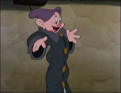 Sur les épaules de qui Simplet se tient-il pour danser avec Blanche-Neige, durant la scène de "la tyrolienne des nains" ?