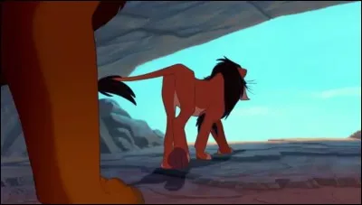 Dans "Le Roi lion" de quel côté du visage est la cicatrice de Scar ?