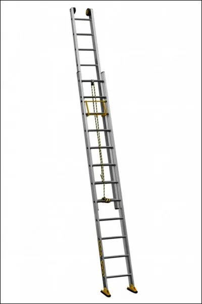 Maintenant, passons dehors, ceci est-une échelle...