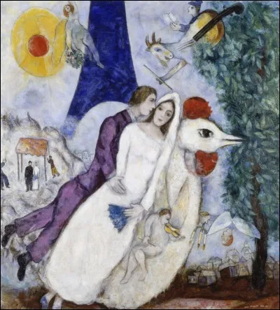 Quel peintre est l'auteur du tableau "Les Mariés de la Tour Eiffel" ?