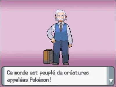 Quel est le nom du professeur qui donne le Pokémon de départ ?