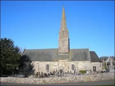 Vous avez sur cette image l'église Notre-Dame de Bréville-sur-Mer. Commune Manchote, elle se site dans l'ancienne région ...
