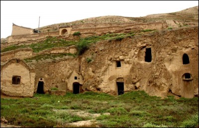 Quel est le nom des maisons troglodytes creusées dans l'escarpement du loess dans le nord de la Chine ?