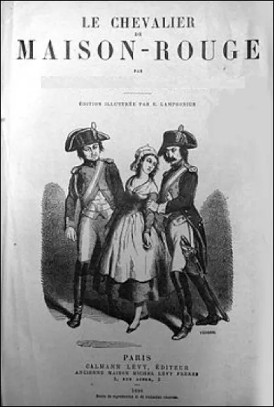 Qui est l'auteur du Chevalier de Maison-rouge, un roman historique de 1846 ?