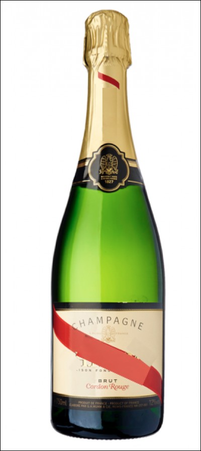 Pour quelle maison de Champagne, le "Cordon Rouge" est-il une cuvée emblématique ?