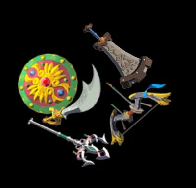 Quelles sont les armes des quatre Prodiges ?