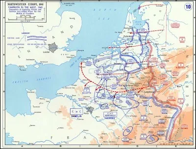 Si l'on compare les forces franco-britanniques aux forces allemandes, qu'est-ce qui est vrai ?