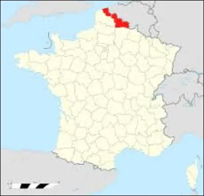 Ce département sur l'image est celui du Nord. Il porte le numéro 62.