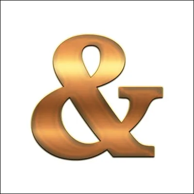 Comment se nomme le signe & ?