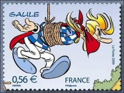 Ce personnage ficelé est le barde du village d'Astérix.