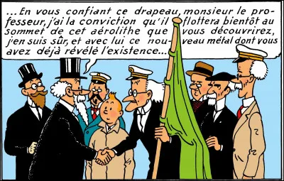 Année : 1942
Lieu(x) d'action : Belgique, Islande...
Personnages : Bohlwinkel, Hippolyte Calys, Paul Cantonneau...
Ça peut aider : Ce fut le premier album publié directement en couleur. 
Quel est cet album ?